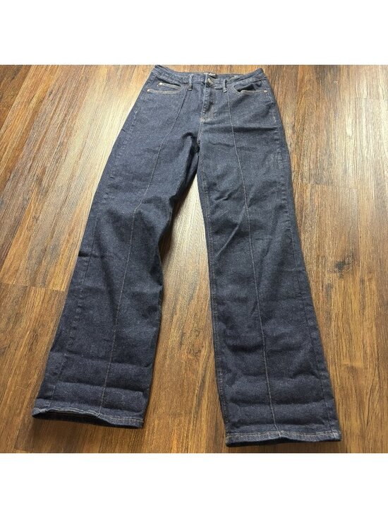 Judy Blue Denim - Judy Blue Wide Leg Jeans Dark Wash JB88664DK Front Seam Women’s 11/30